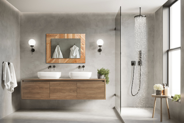 Design fali tükör Színes absztrakt minták
