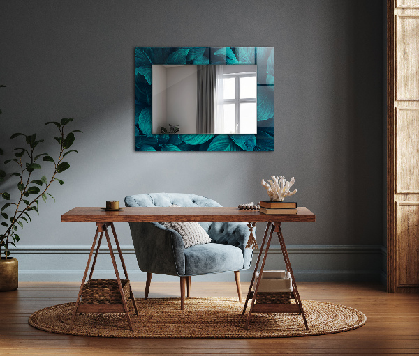 Design tükör Ginkgo levelek