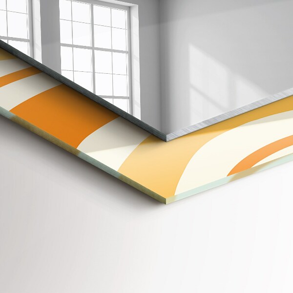 Design tükör Fekete és szürke motívum