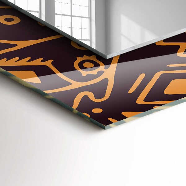 Tükör dekoráció Etnikai motívumok