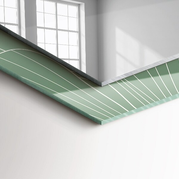 Design fali tükör Ginkgo köd