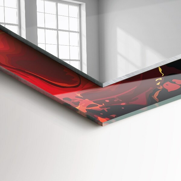 Díszes tükör Astrata színes láva