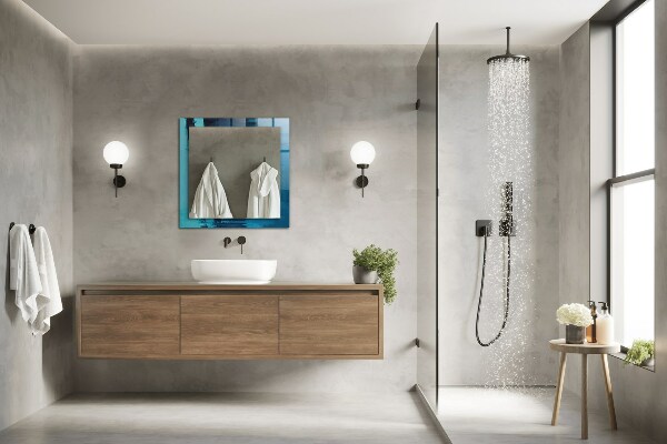 Tükör díszítéssel Astrata kék művészet