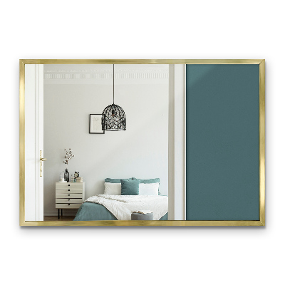 Téglalap alakú tükör falra arany kerettel 60x40 cm