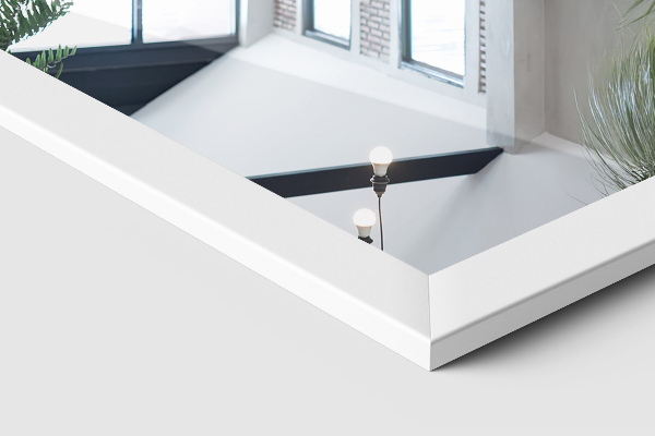 Nagy álló tükör fehér 14x61 in