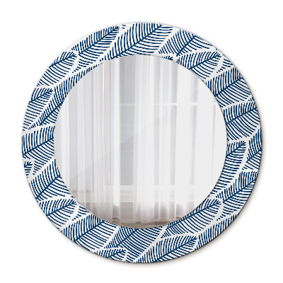 Kerek dísztükör Levelek