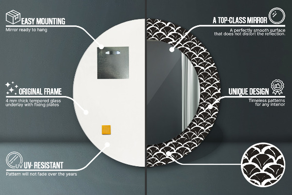 Kerek díszes tükör Keleti mérlegek