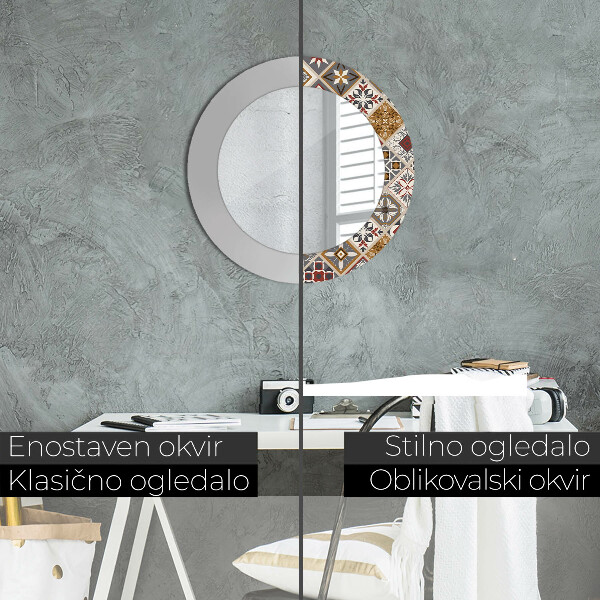 Kerek díszes tükör Török minta