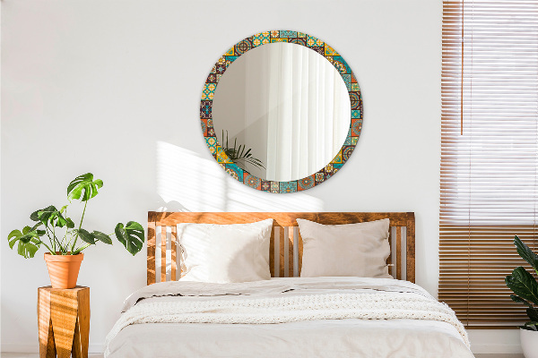 Kerek tükör fali dísz Arab minta