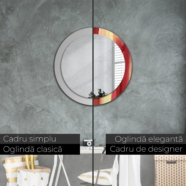 Kerek dísztükör Absztrakt kép