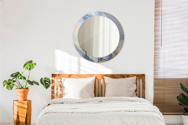 Kerek dísztükör Holografikus textúra