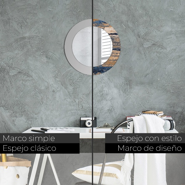 Kerek dísztükör Absztrakt fa