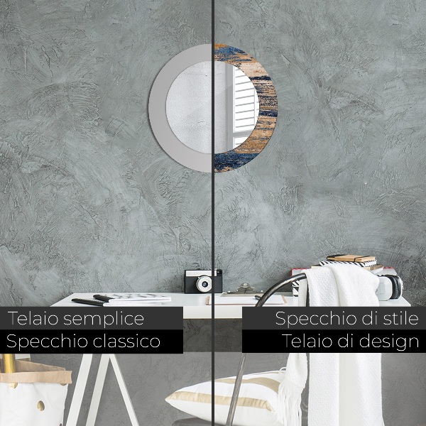 Kerek dísztükör Absztrakt fa