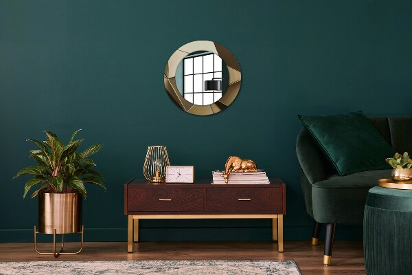 Kerek tükör fali dísz Modern absztrakció