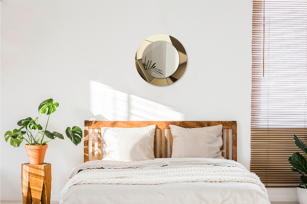 Kerek tükör fali dísz Modern absztrakció