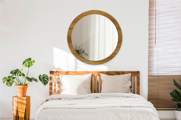 Kerek dísztükör Rusztikus tölgy