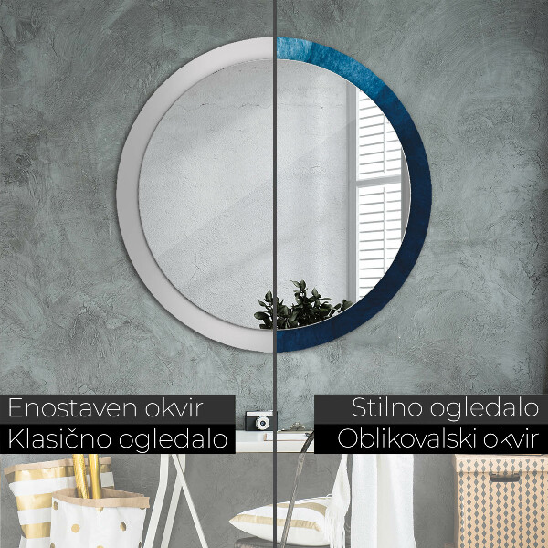 Kerek díszes tükör Absztrakt muveszet