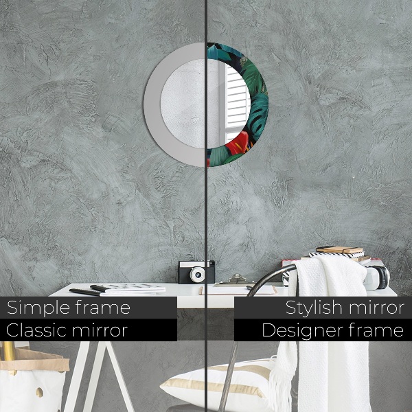 Kerek dísztükör Erdő a dzsungelben