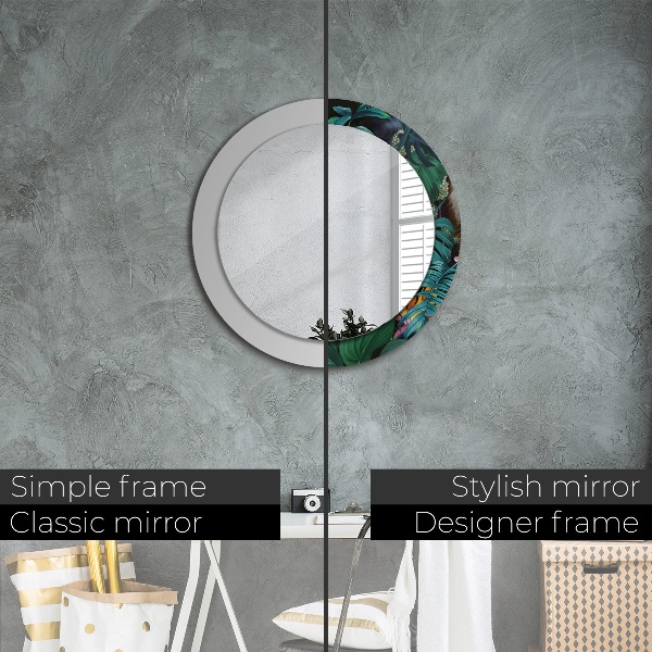 Kerek dísztükör Erdő a dzsungelben