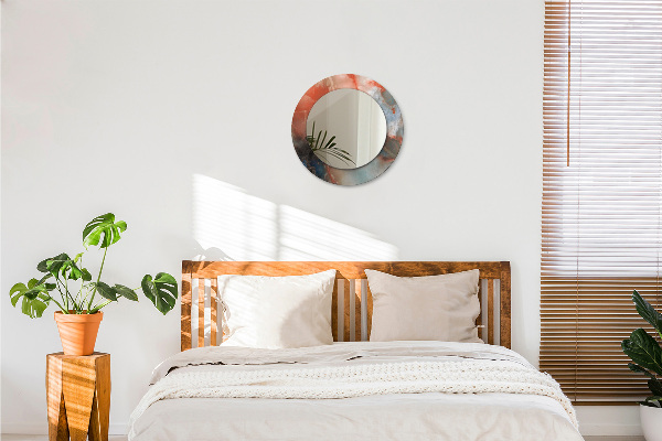 Kerek tükör fali dísz Ónix golyók