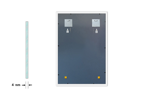 Tükör fehér kerettel 50x50 cm