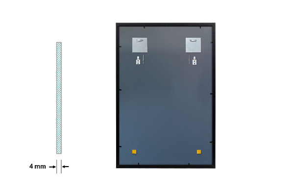 Modern tükör nappaliba 50x50 cm