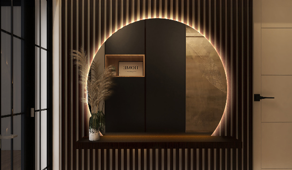 Szabálytalan ledes tükrök dekoratív 63x70 cm