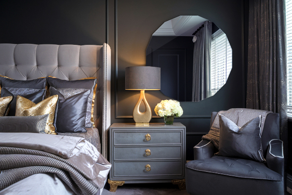 Sokszögű tükör esztétikai 80x80 cm