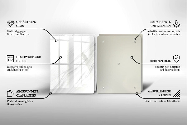 Főzőlap védő üveglap Finom márvány