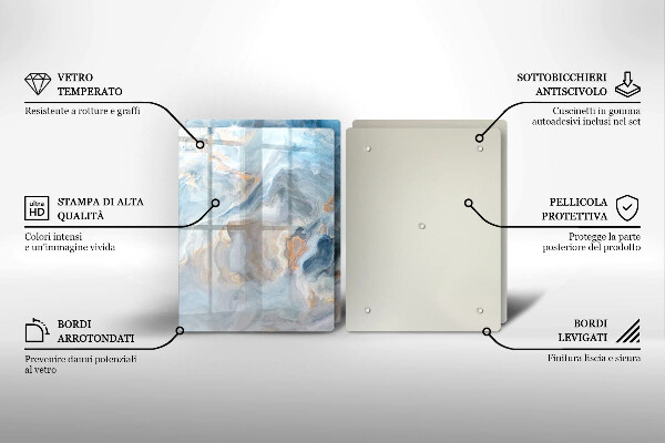 Főzőlap védő üveglap Márvány textúra