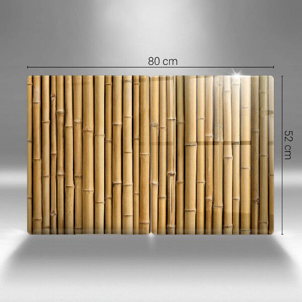 Főzőlap védő üveglap Természet boho bambusz