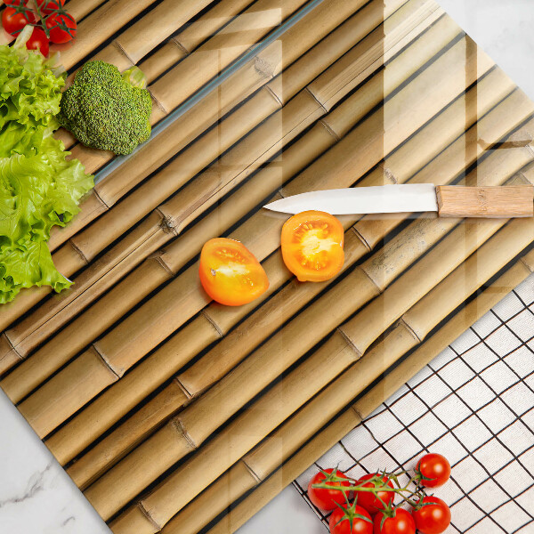 Főzőlap védő üveglap Természet boho bambusz