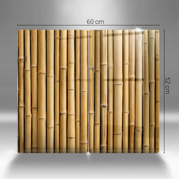 Főzőlap védő üveglap Természet boho bambusz