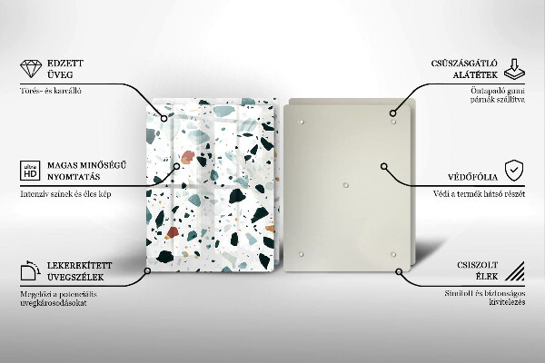 Főzőlap védő üveglap Könnyű kőedény