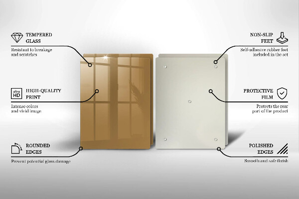 Főzőlap védő üveglap Bézs színű