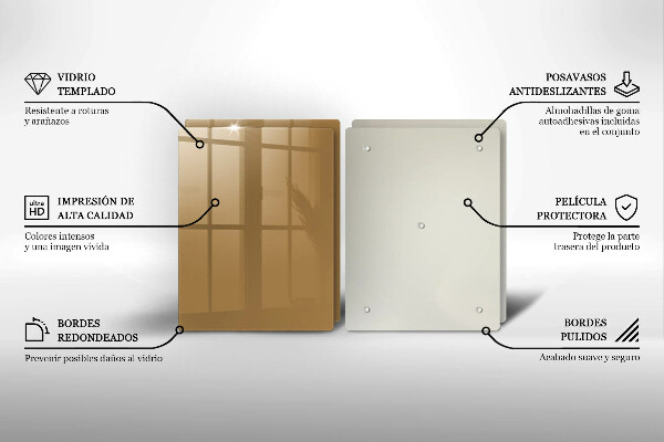 Főzőlap védő üveglap Bézs színű