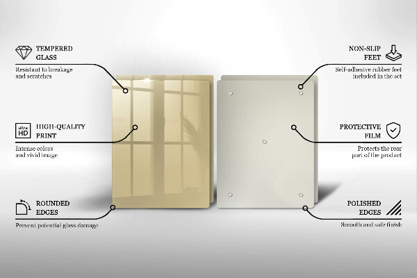 Főzőlap védő üveglap Bézs színű