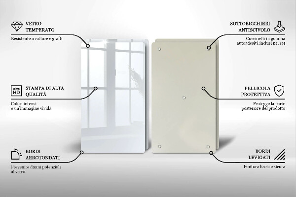 Főzőlap védő üveglap fehér szín