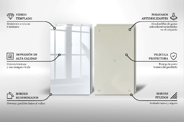 Főzőlap védő üveglap fehér szín