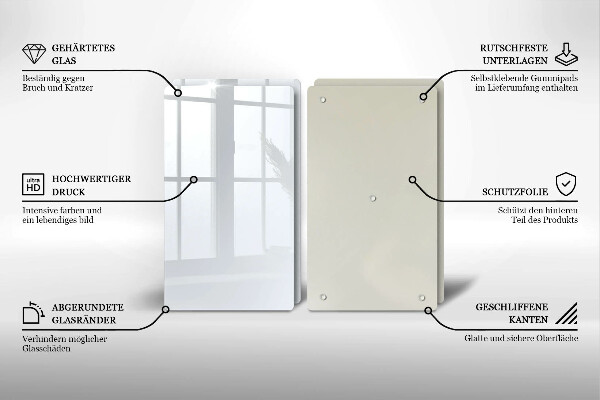 Főzőlap védő üveglap fehér szín