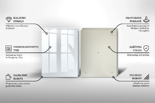 Főzőlap védő üveglap fehér szín