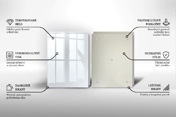 Főzőlap védő üveglap fehér szín