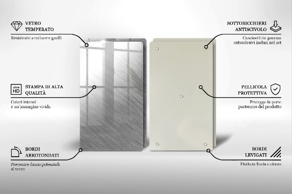 Főzőlap védő üveglap Fém textúra háttér