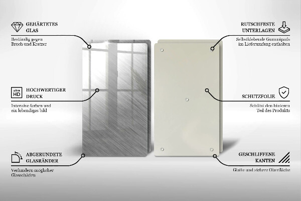 Főzőlap védő üveglap Fém textúra háttér