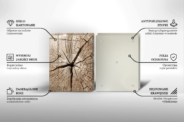 Főzőlap védő üveglap Egy fa keresztmetszete