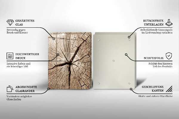 Főzőlap védő üveglap Egy fa keresztmetszete