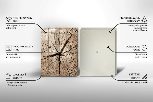 Főzőlap védő üveglap Egy fa keresztmetszete