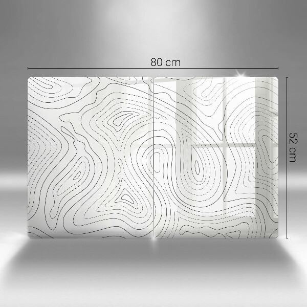 Főzőlap védő üveglap Absztrakt formák