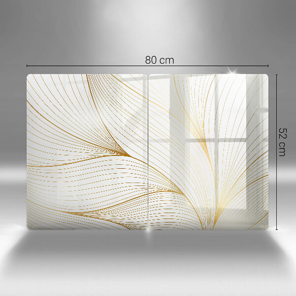 Főzőlap védő üveglap Modern vonalak minta