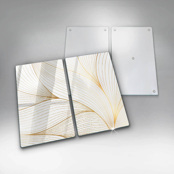 Főzőlap védő üveglap Modern vonalak minta